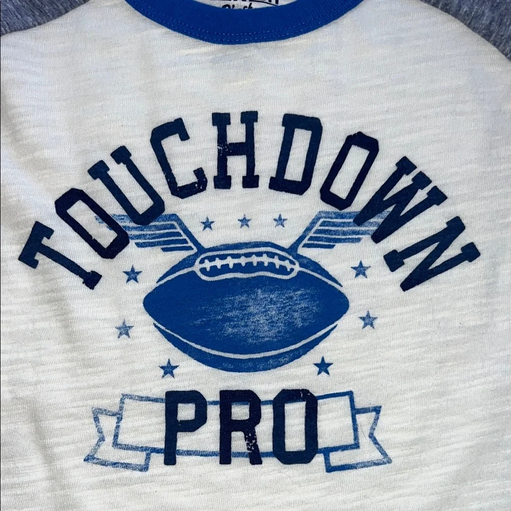 OshKosh B'gosh Touchdown Pro Tee -‎ White, Blue, and Gray